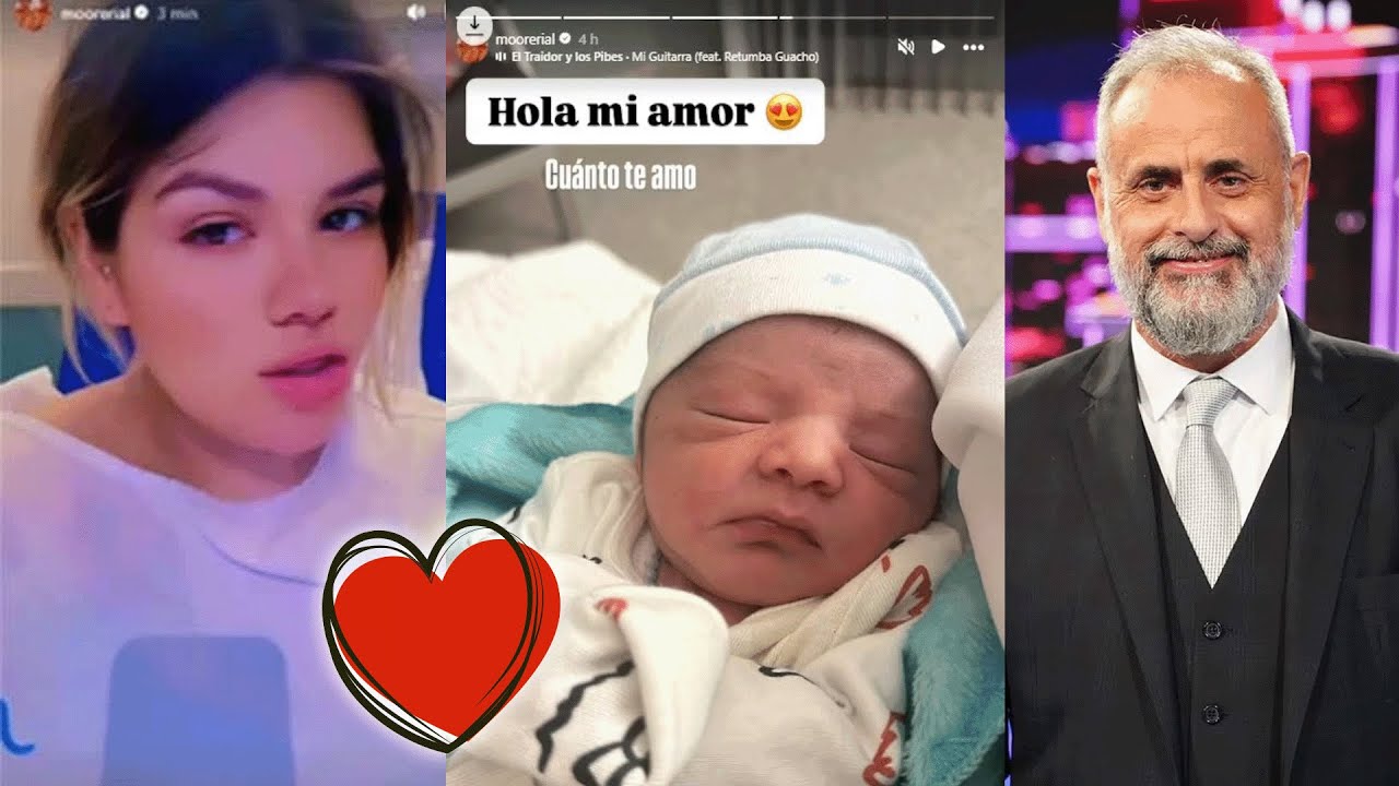 More Rial presentó a Amadeo, su segundo hijo, y Jorge Rial realizó un posteo como abuelo orgulloso