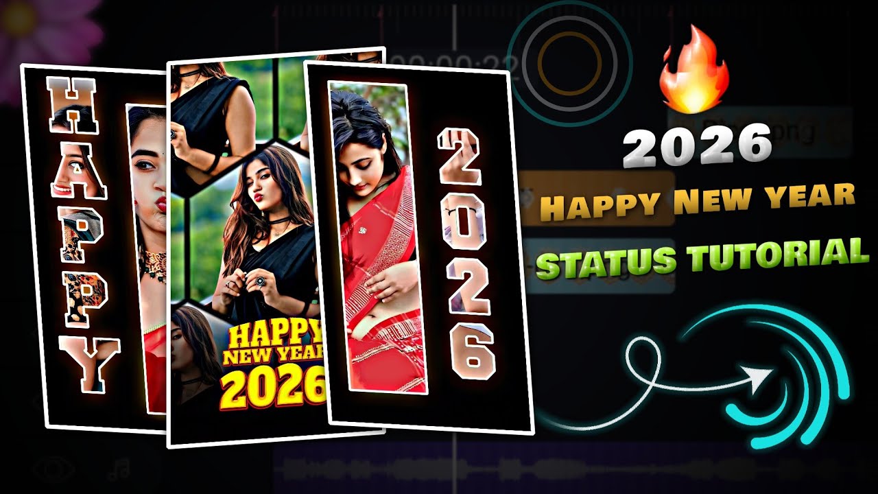Happy New Year Video Editing Tutorial | 2026 New Year Video Editing | New Year 2026