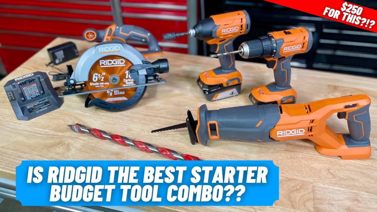 RIDGID Budget 4 Tool Combo Kit  ||  Cheap Power Tool Review Series