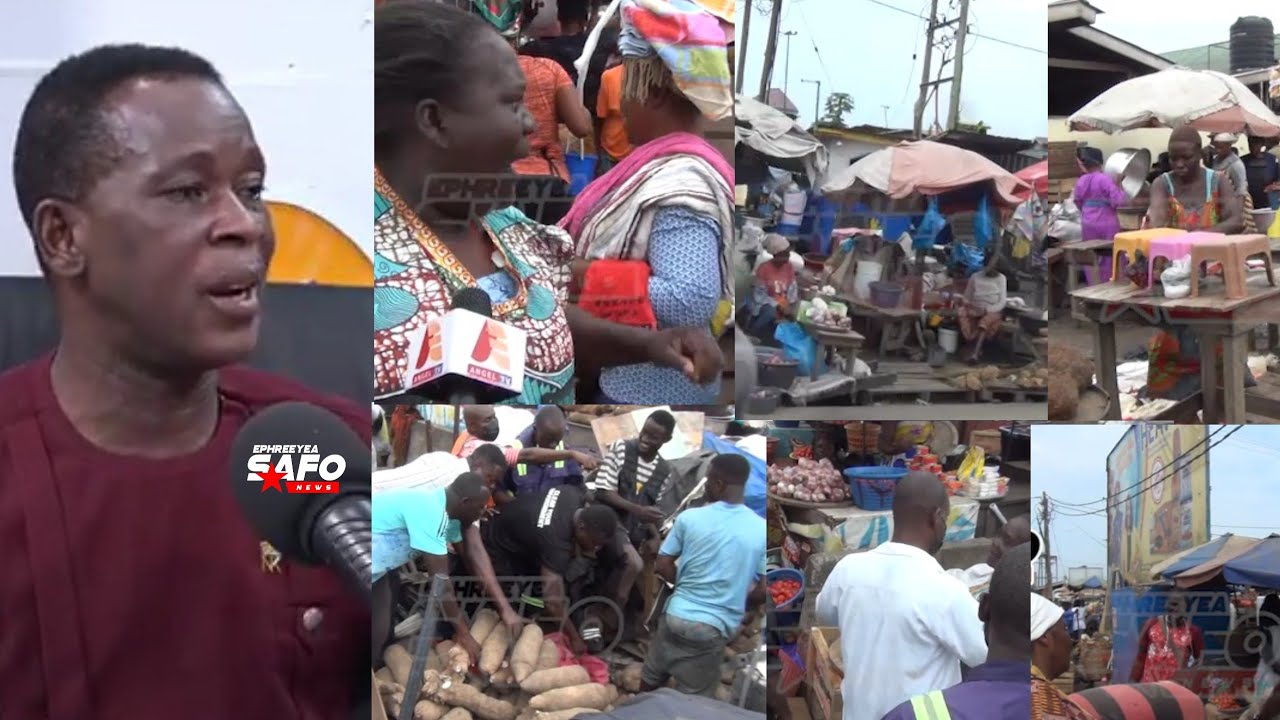 Accra market Women Angry🔥clash with Accra Metro for sacking them from selling at dirty place
