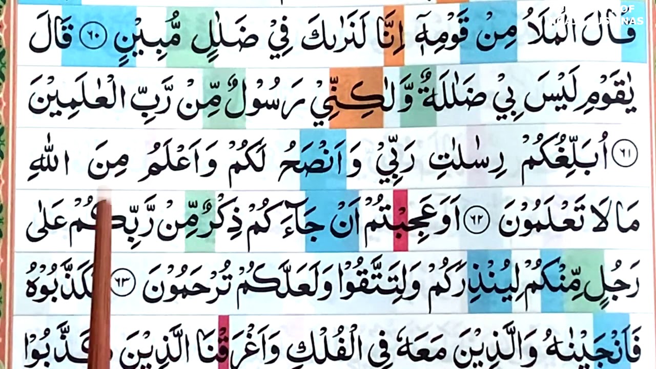 BELAJAR NGAJI QURAN MUROTTAL Surah AL-A'RAF Ayat 58