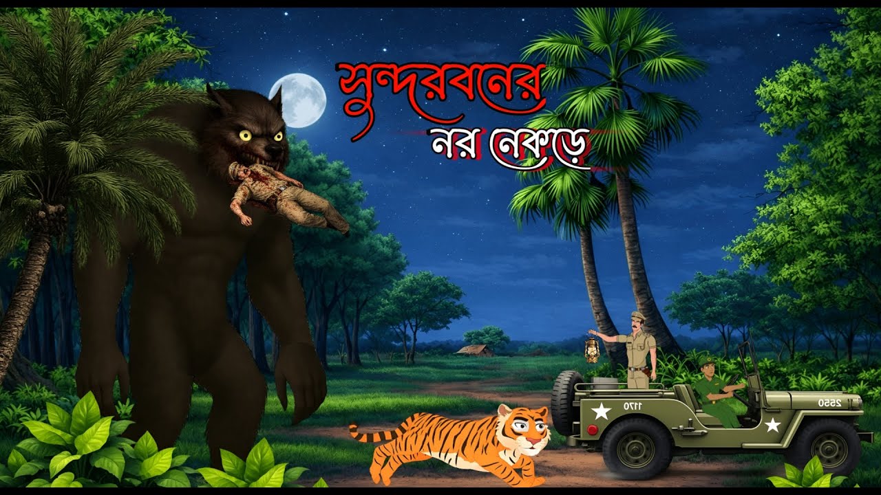 সুন্দরবনের নর নেকড়ে । Sundarban Cartoon ।। Cartoon ।। Tiger Attack Sundarban ।। Bangla Golper Dunia