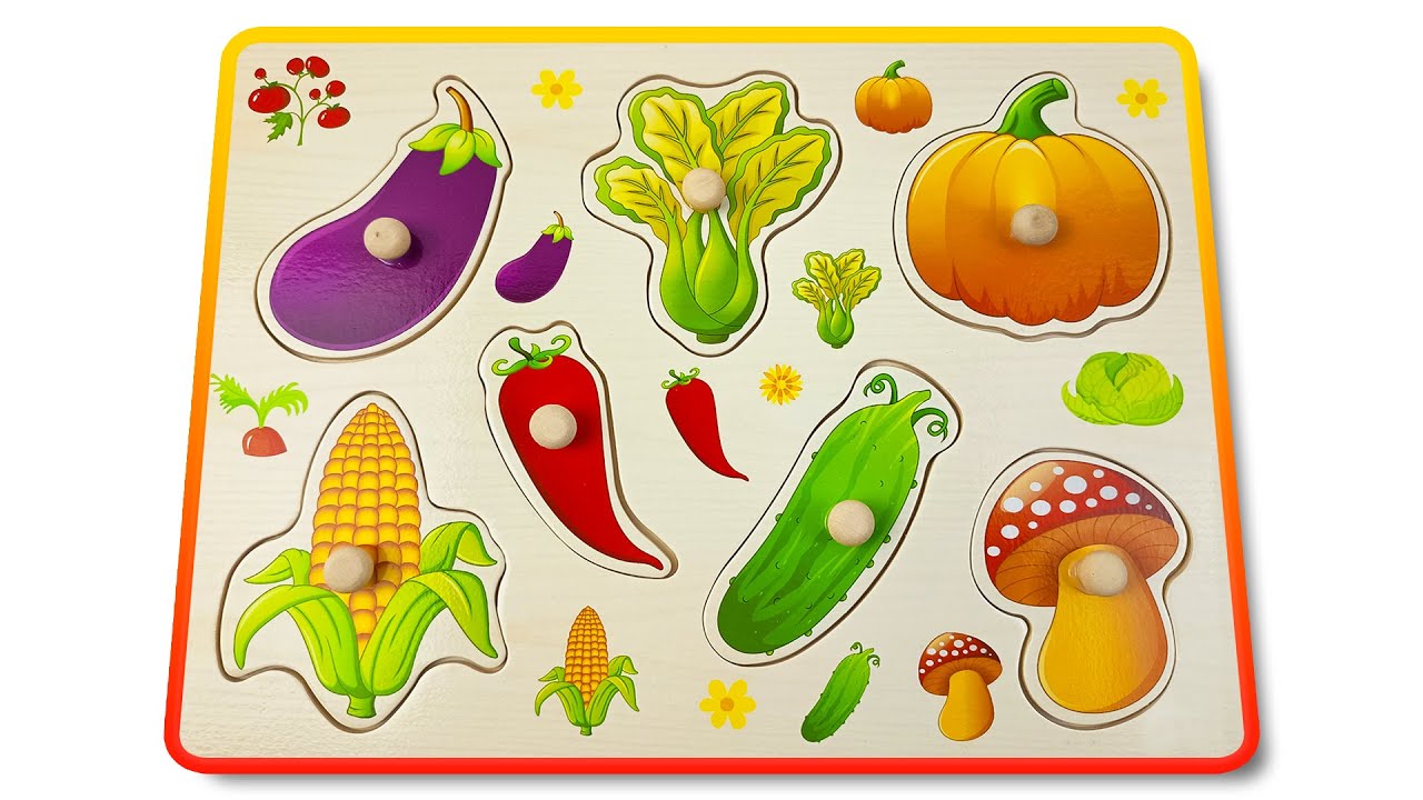 Drag the Right Veggies! 🍅 Put the Vegetables in the Right Place! 🌽 Vegetable Puzzle For Kids! 🥬🧠🧩