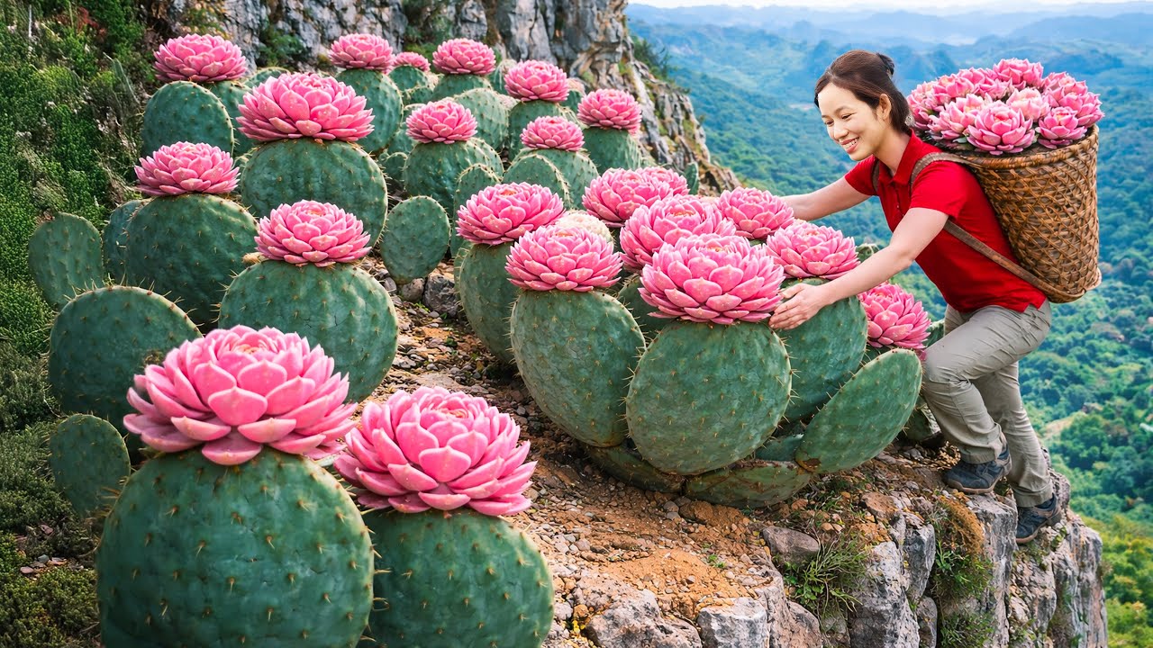 Harvesting Wild Forest Succulents for the Village Market | Sold Out Fast for Lunar New Year Decor