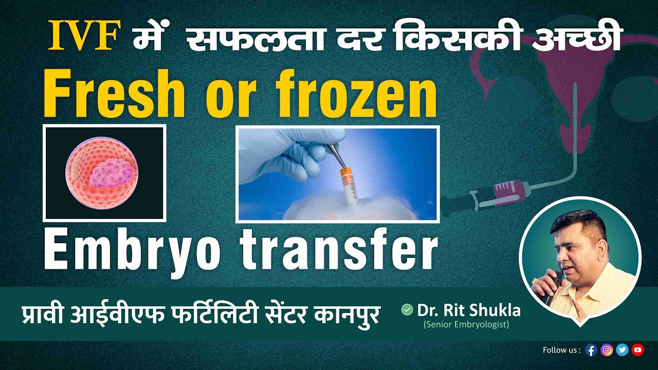 EMBRYO TRANSFER Fresh or frozen | Best Embryologist in Kanpur