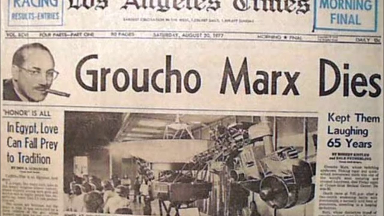 August 19, 1977-ABC Radio News (Death Of Groucho Marx)