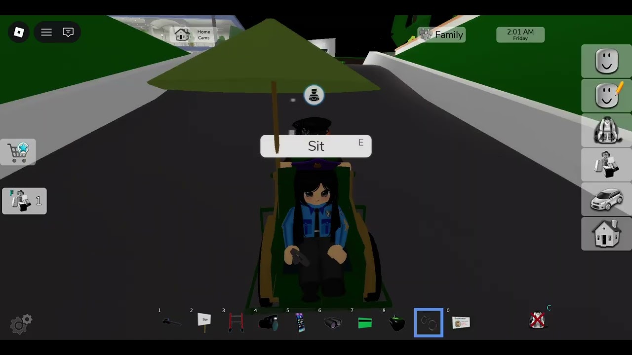 Roblox I am a spyer into a police Women
