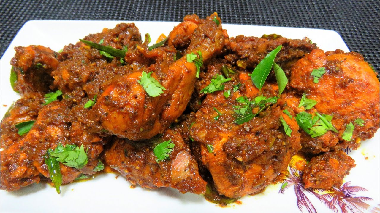 Kerala chicken roast recipe / Easy Chicken roast by Sheeba's kitchen