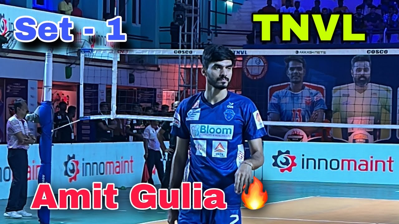Amit Gulia 🔥 Villupuram Super Kings Vs Chennai Rockstars | Set - 1 | TNVL Season - 1