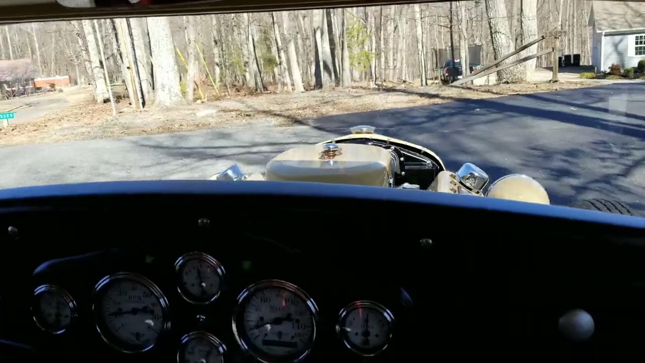 1930 Model A Ford Chopped and Channeled with 500 Cadillac First Drive