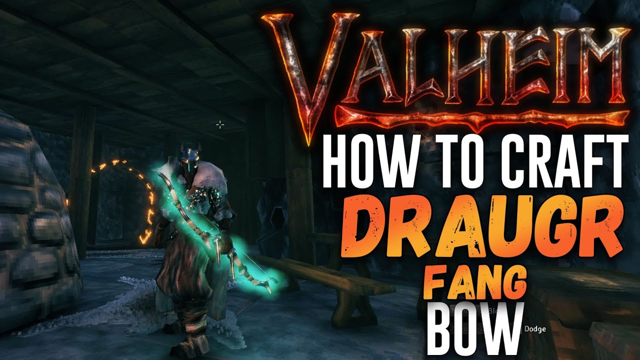 How to craft the best BOW in Valheim - Draugr Fang Bow