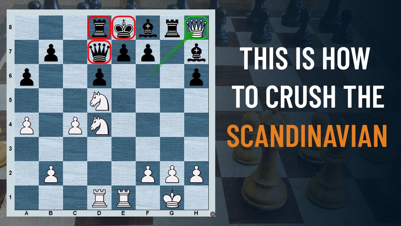 Crushing the Scandinavian with a Mind-blowing Queen Sacrifice