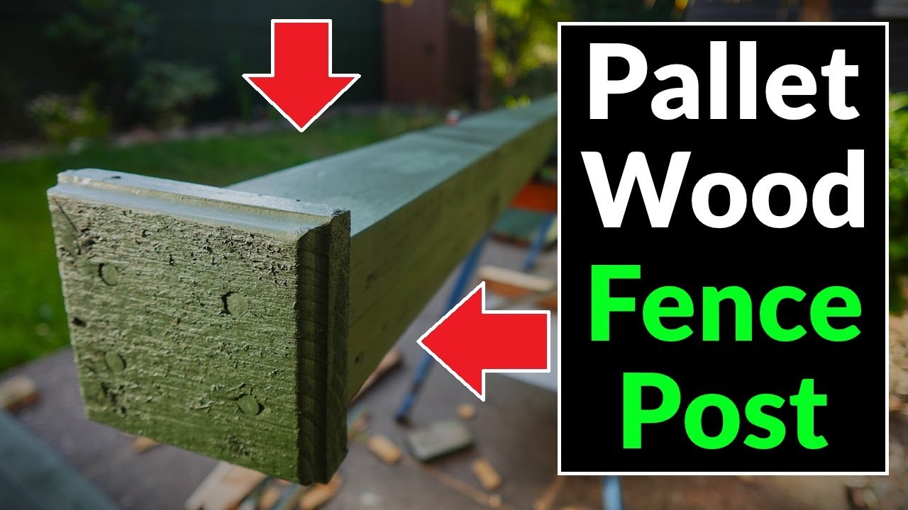How to Make Garden Fence Posts - from FREE Pallet Wood!