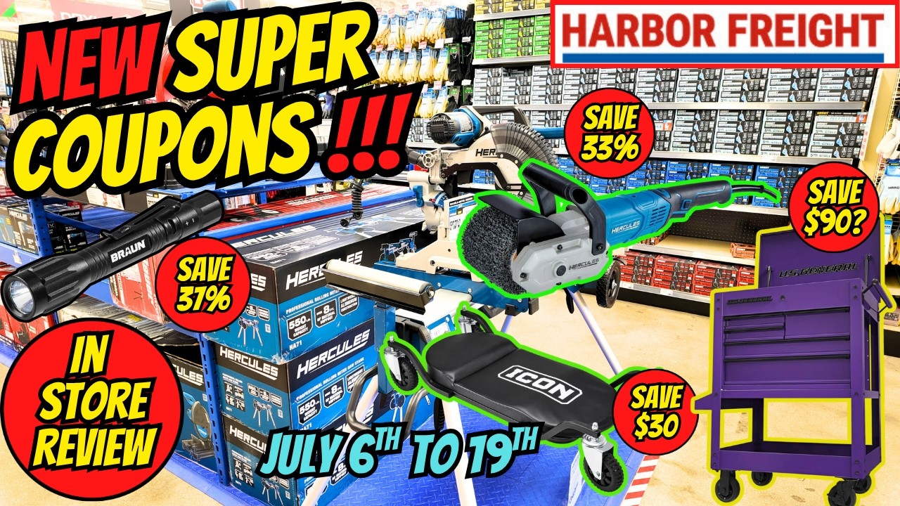 В Harbor Freight появились новые суперкупоны! Вот лучшие предложения!
