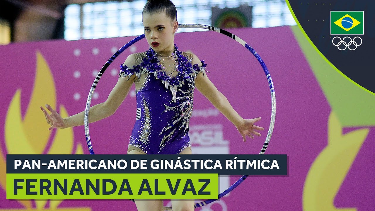 Fernanda Alvaz se apresenta no Pan-Americano de Gin&aacute;stica R&iacute;tmica