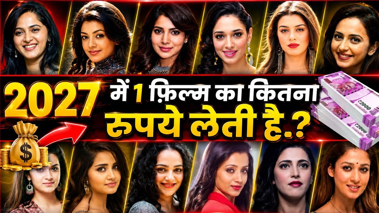 South Indian Top Paid Actress List - Anushka Shetty | Kajal Agrwal | Samantha | Anupama | Nitya