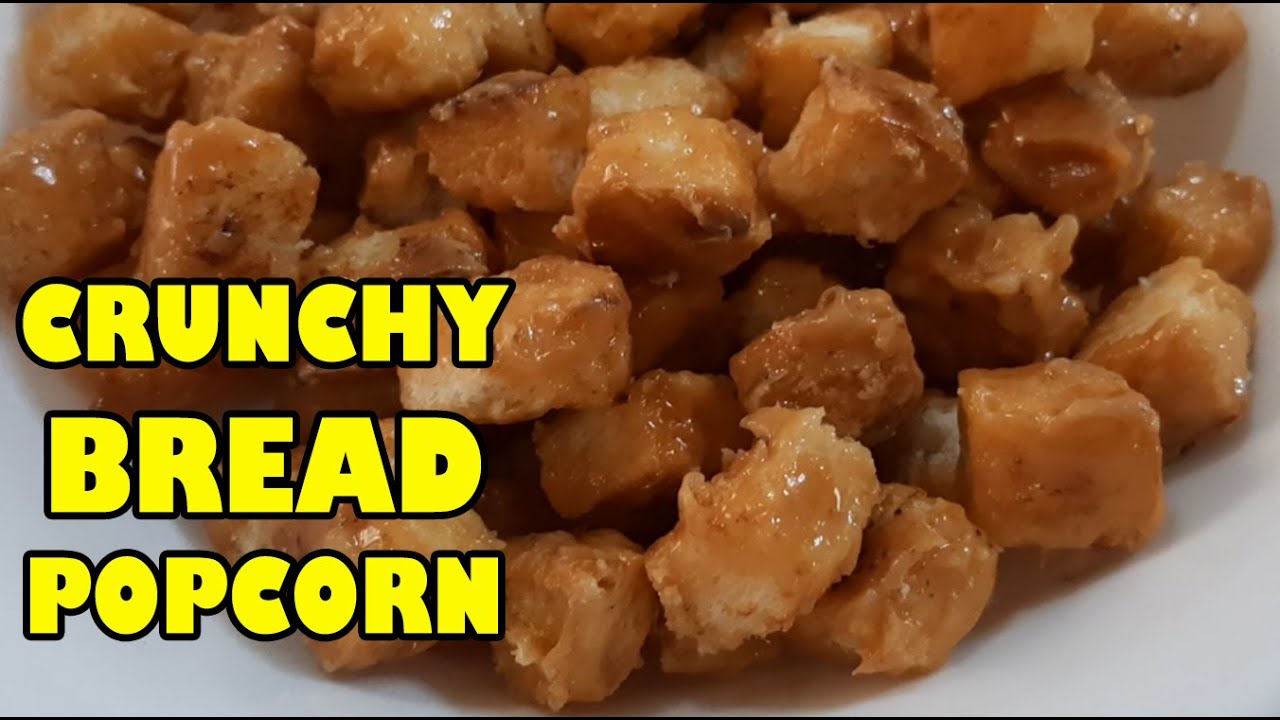 How To Make Caramel Bread Popcorn Recipe | CRUNCHY CARAMEL BREAD POPCORN