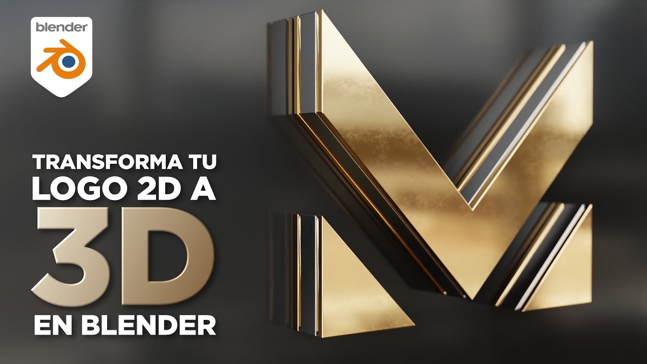 Logo 2D a 3D en Blender 3.0