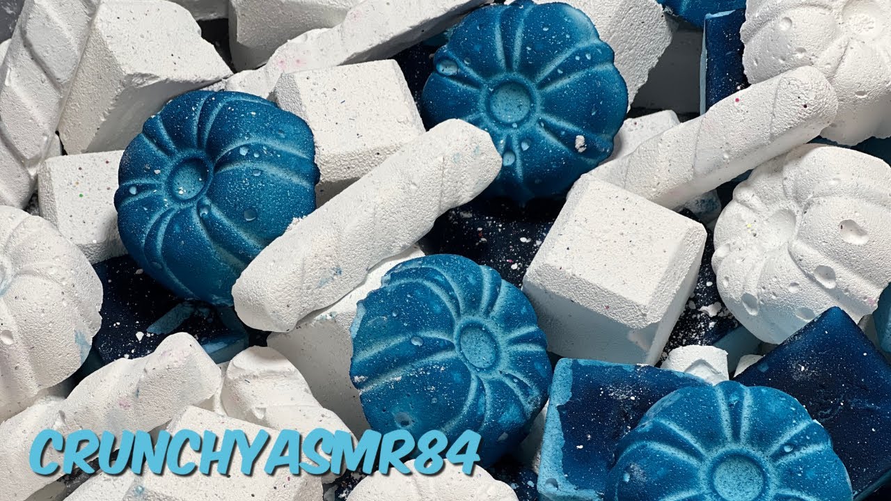 Blue & White Gym Chalk Crush | Subscriber Appreciation WK 16 | Oddly Satisfying | ASMR