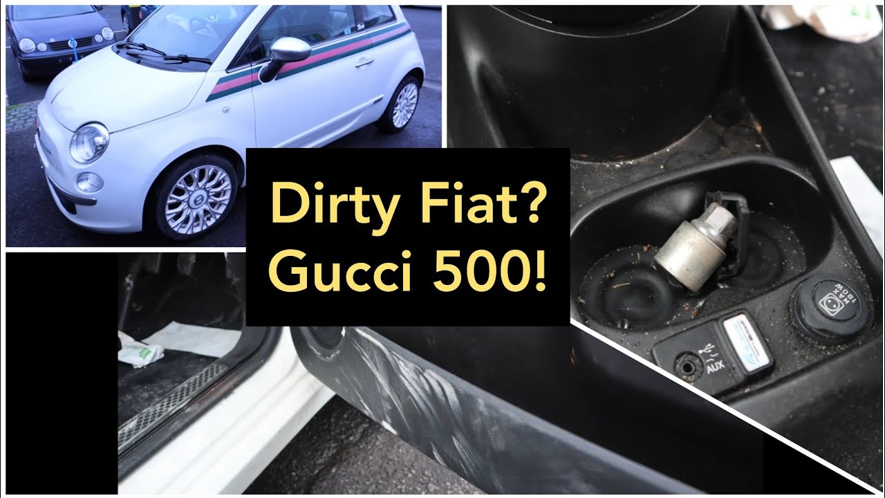 A dirty model.. Cleaning a Gucci Fiat 500