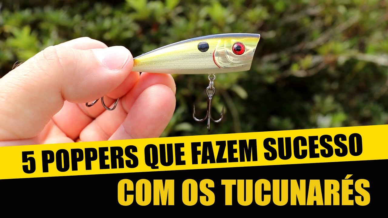 5 POPPERS que fazem sucesso com os TUCUNARÉS azuis e amarelos