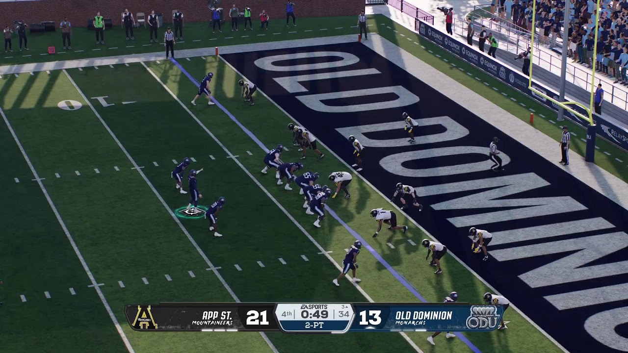 EA Sports College Football 26 Week 9 App State Mountaineers Vs Old Dominion Monarchs