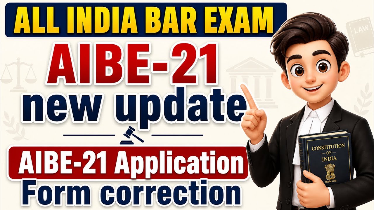AIBE-21 New update Form Correction | ALL INDIA BAR EXAM | #Aibe21 #aibe20cop 