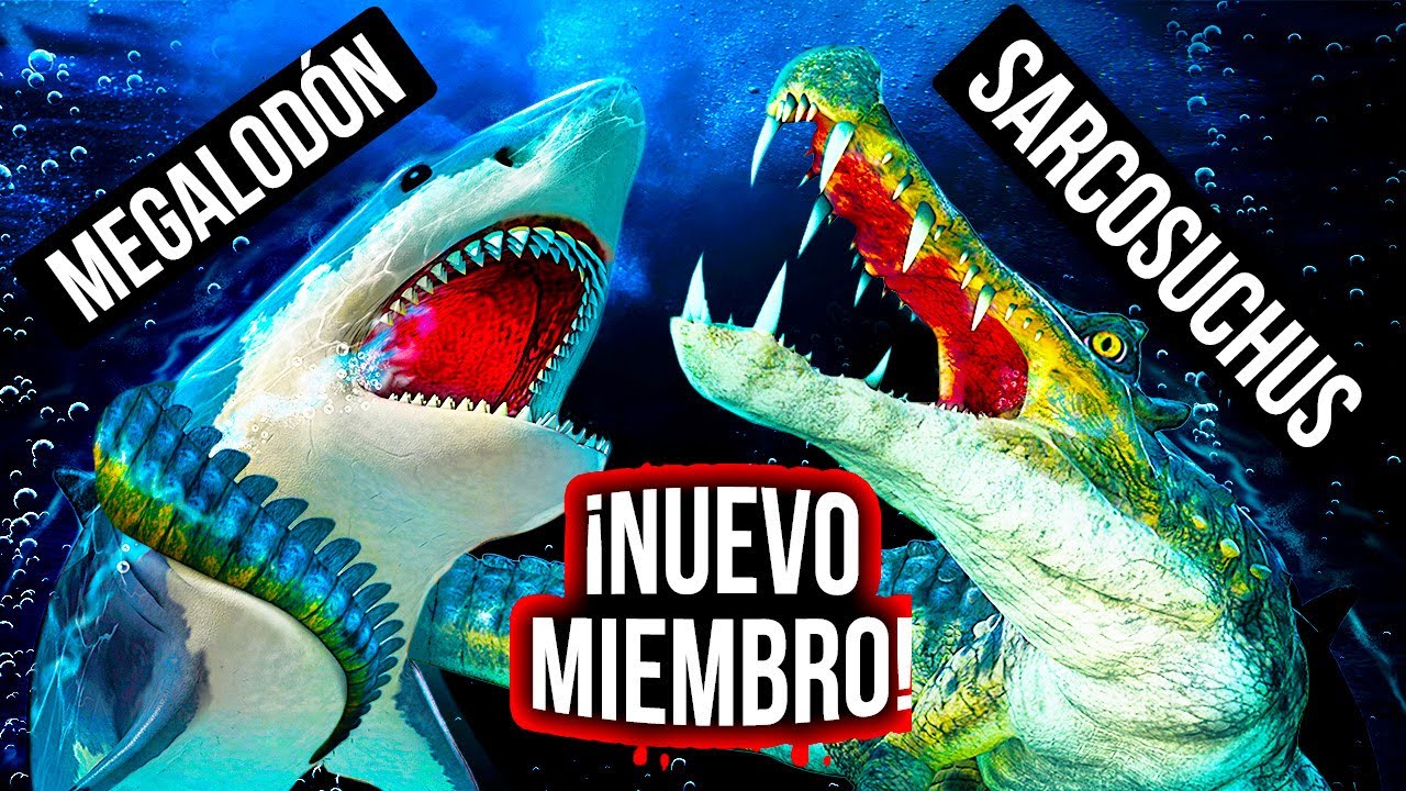 Megalodón vs dinosaurio cocodrilo gigante: ¿Quién ganará?