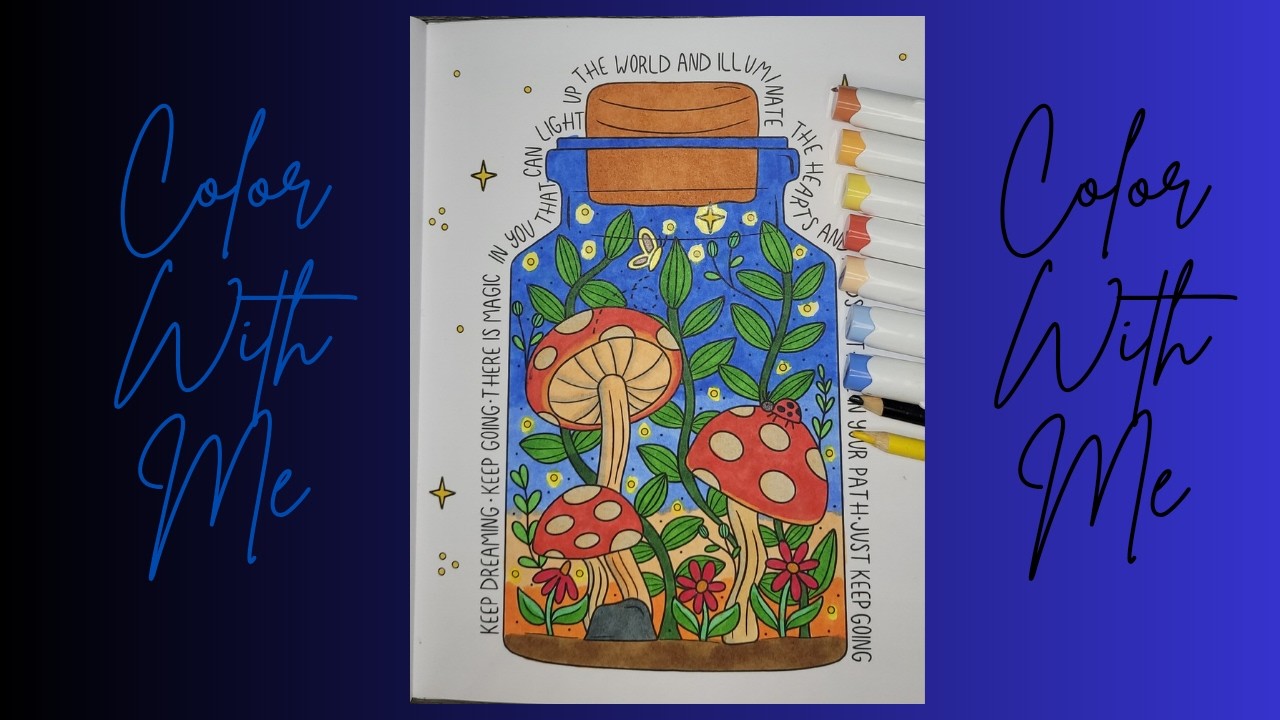 Color With Me 🎨 | Satisfying Coloring Book Page #colortherapy #stressrelief #art #coloringadventure