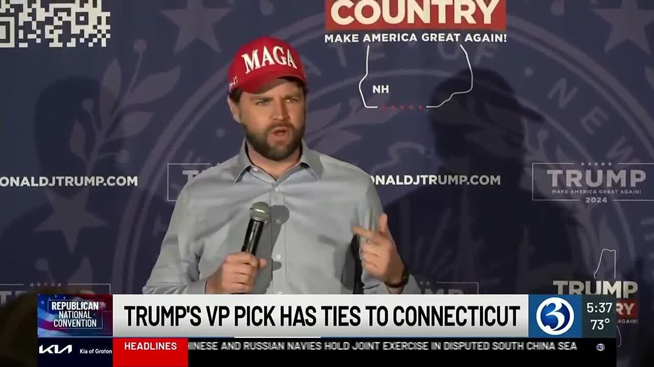 Trump selects Yale Law graduate J.D. Vance as running mate for upcoming election