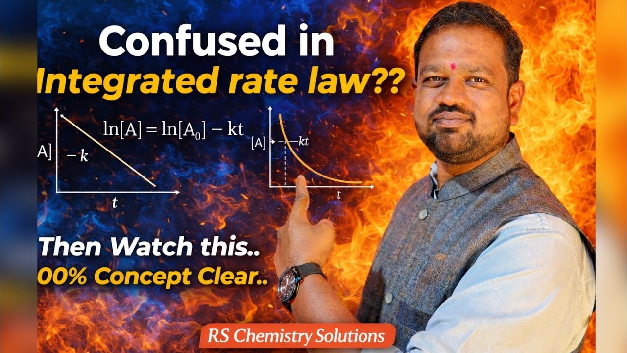 Confused about lntegrated rate law formula? Watch this & master it 100%!  विडिओ पूर्ण बघा