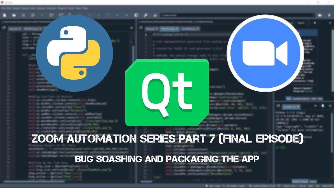 Creating an App to automate Zoom using only Python Part 7: Bug Squashing And Packaging The App