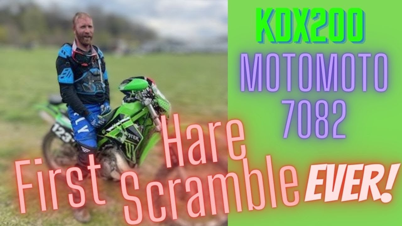 My First Hare Scramble 02 KDX200 40+B class at Hansen Hollows in Spragueville, IA 2023