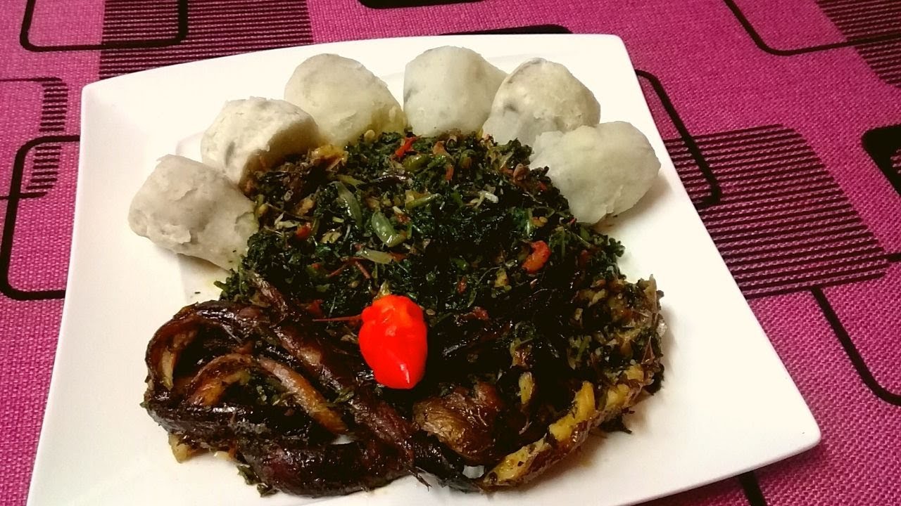 Legumes sauté au poisson sec