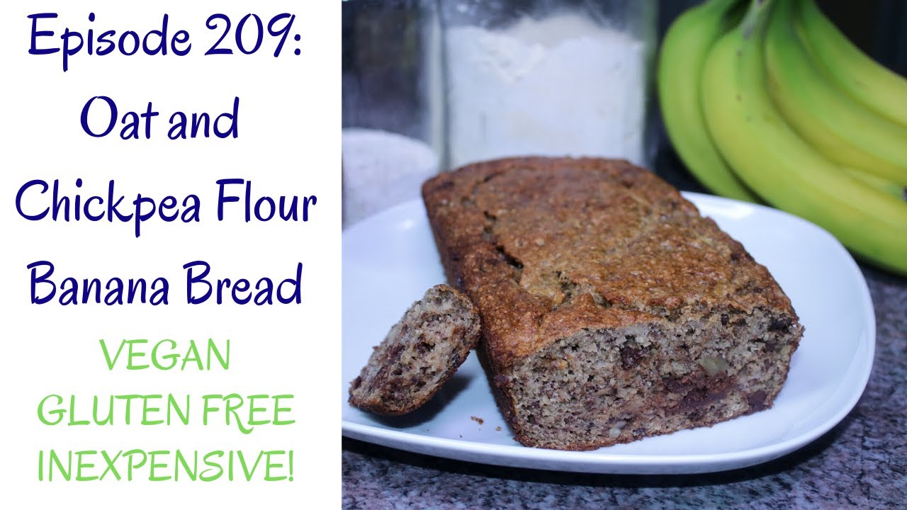 Oat and Chickpea Flour Banana Bread // Gluten Free // Egg Free // Dairy Free // Refined Sugar Free