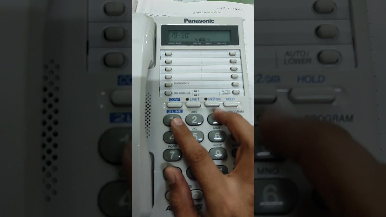 How to Set Time in Panasonic KX-T2378MXW in Easy Steps. It's a Two Line Conference Speaker Telephone