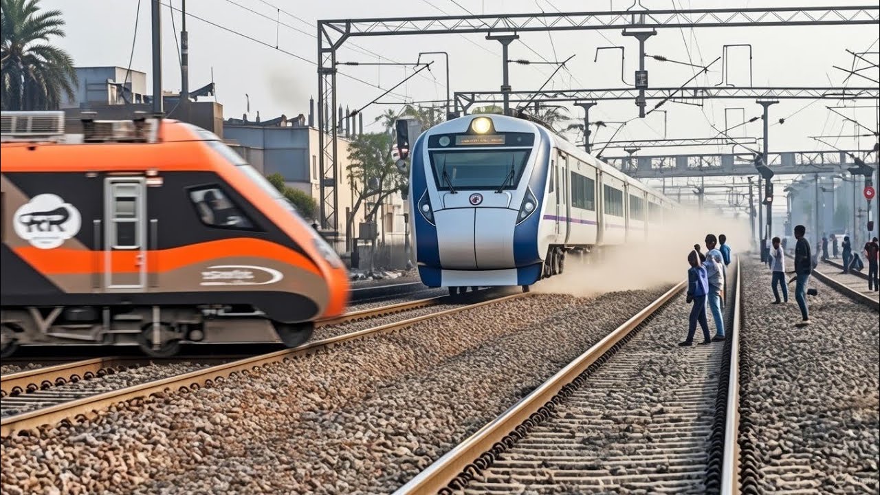 (12-IN-01) 6-GATIMAN EXPRESS || तूफानी रफ्तार 6-VANDE BHARAT EXPRESS  गतिमान एक्सप्रेस+वंदे भारत || 
