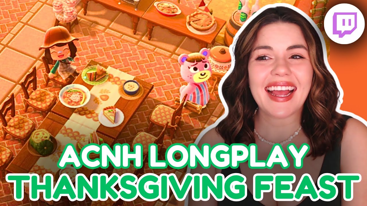 Thanksgiving Feast Build and Cozy Fall Decorating 🍁 | Animal Crossing Longplay {streamed 11/12/2025}