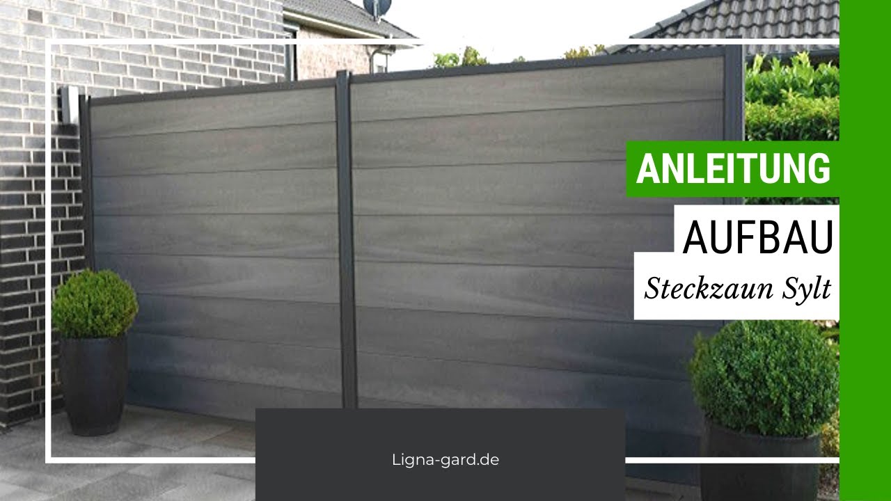 Aufbau BPC Steckzaun Sylt