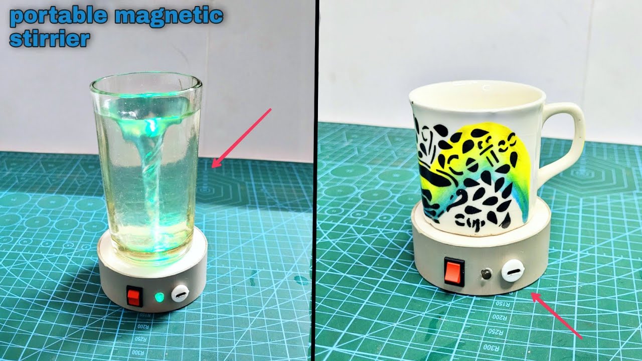Making an Magnetic Stirrer | how to Automatic Coffee Mixing Cup at home |