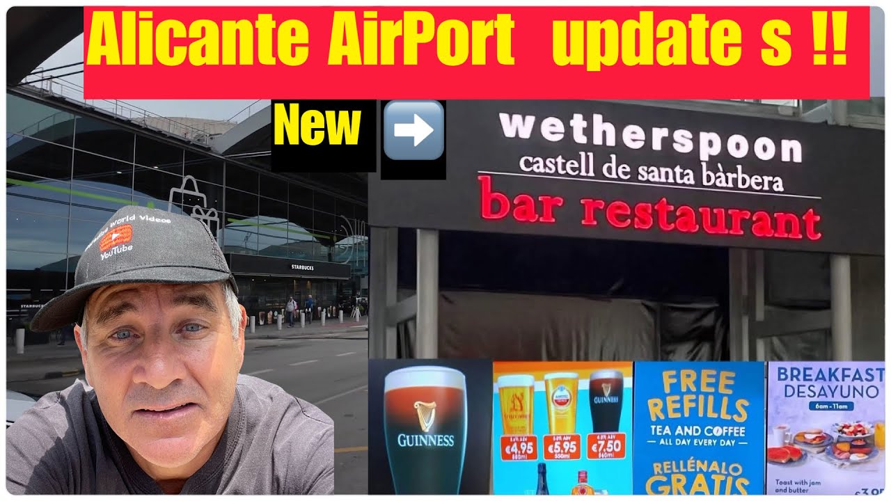 airport update Brit Favourite pub Opens at Alicante Airport !!
