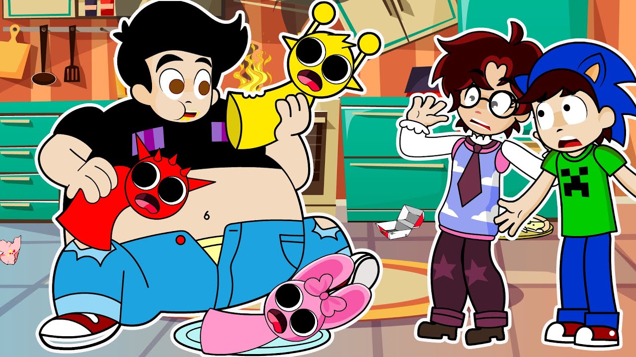 CASIMOCHO SE COME A LOS SPRUNKI 😂🤣