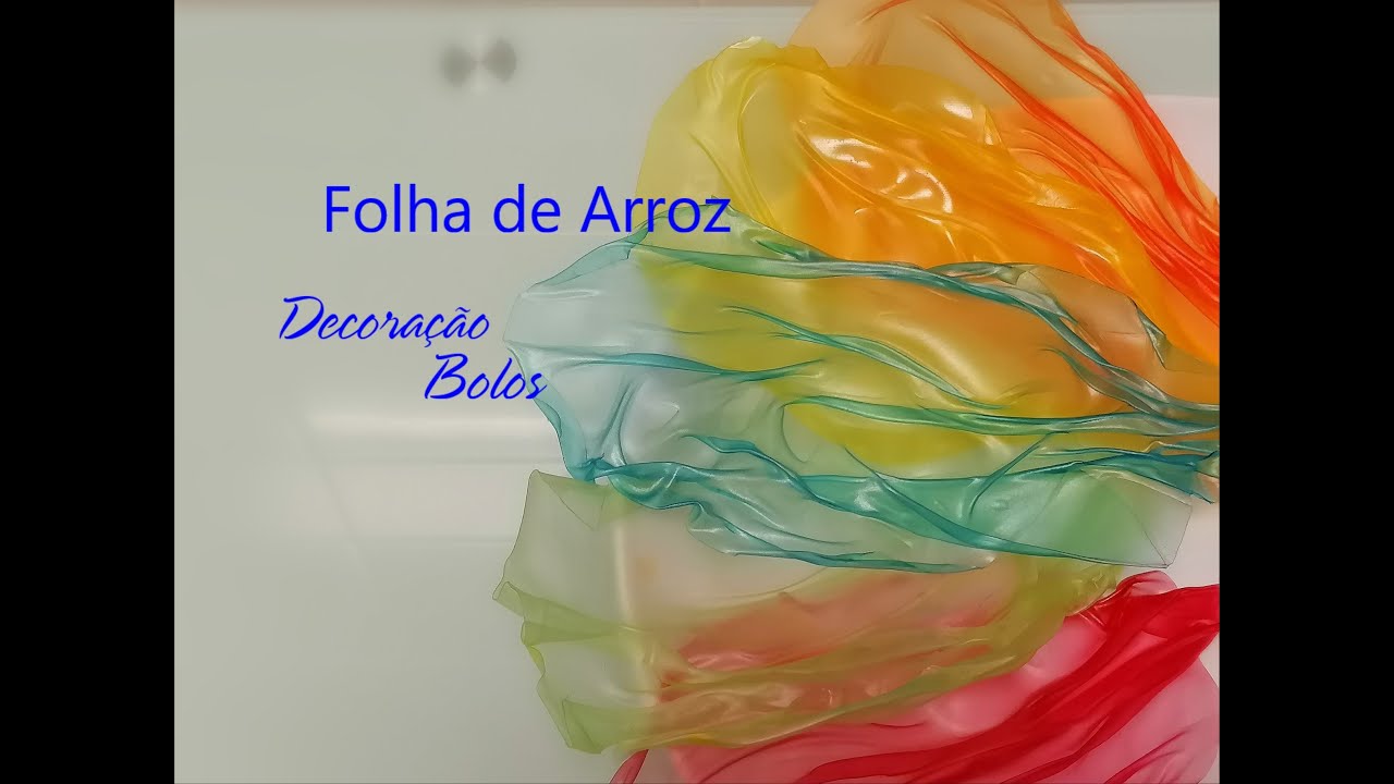 Folha arroz para decoração de bolos  como fazer / Com Gosto