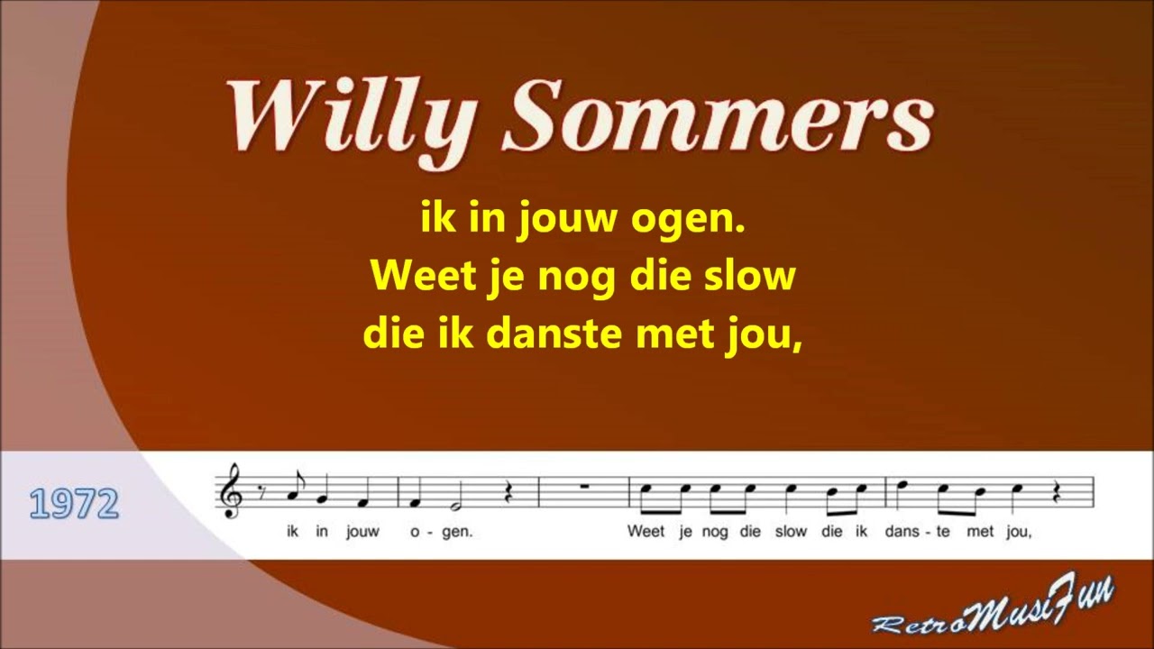 Willy Sommers - Medley 1/getransponeerd - Karaoke