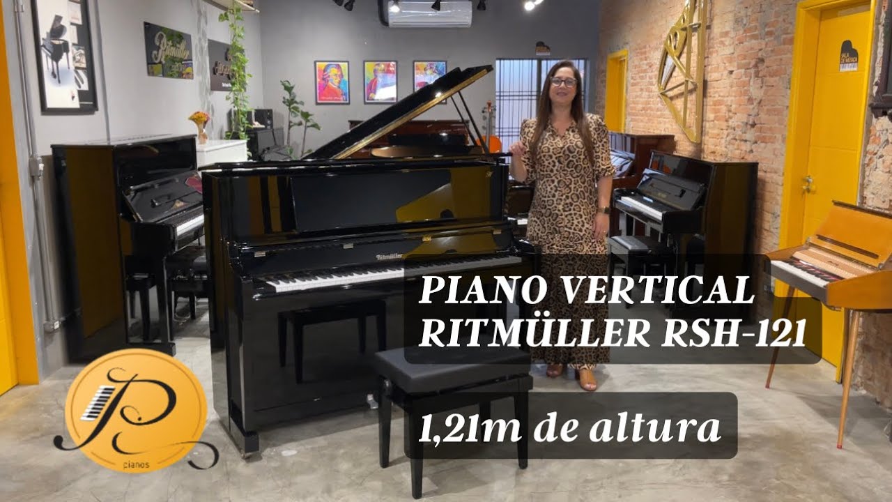 Piano Vertical  Ritmüller RSH 121 - Linha Premium! Lançamento no Brasil