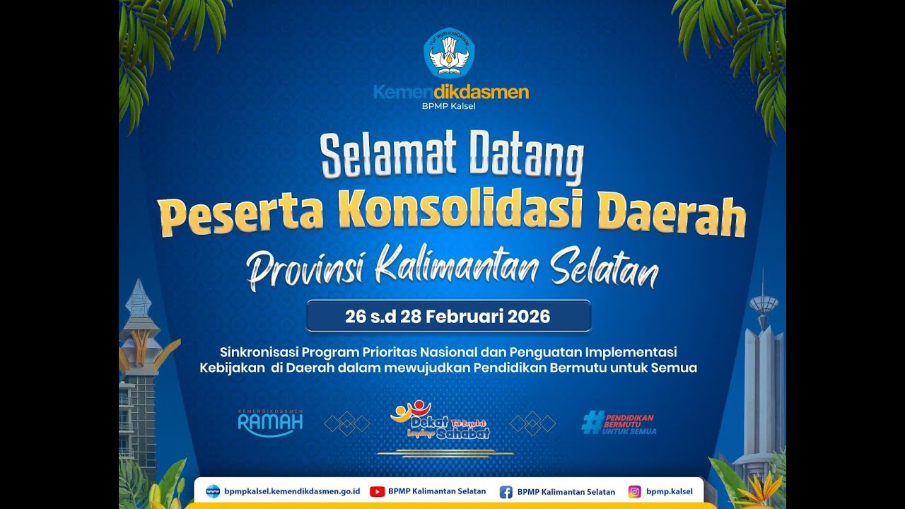 KONSOLIDASI DAERAH KALSEL 2026 (Pembukaan)