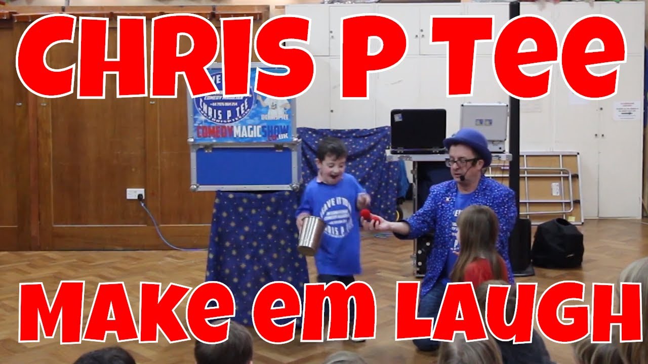 Watch The Funny, Kid's Magician Chris P Tee and Hear Children Laughing