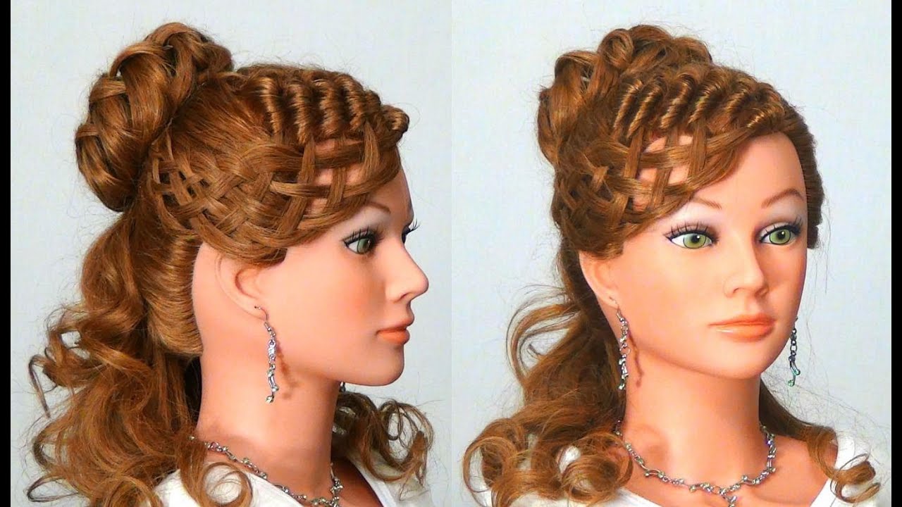 Прическа  для длинных и средних  волос. Hairstyle for long hair