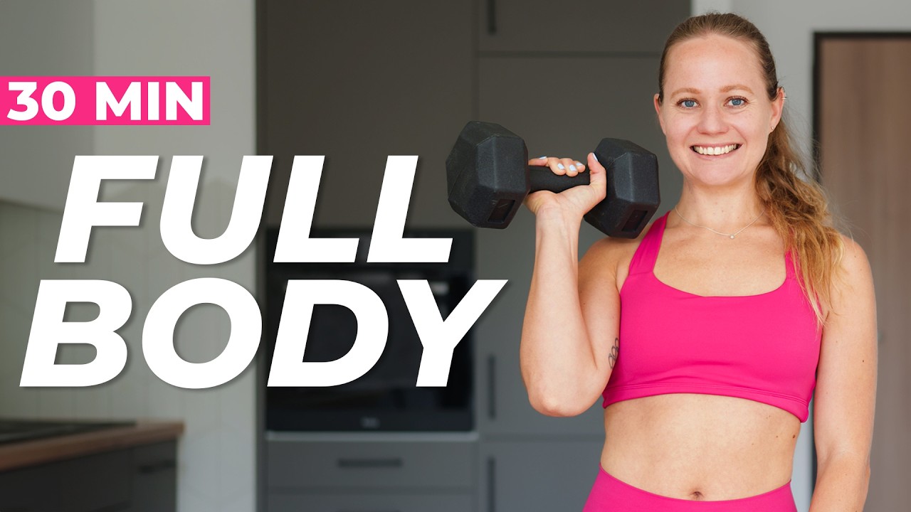 30 MIN INTENSE Dumbbell Workout | FULL BODY (Intermediate/Advanced)