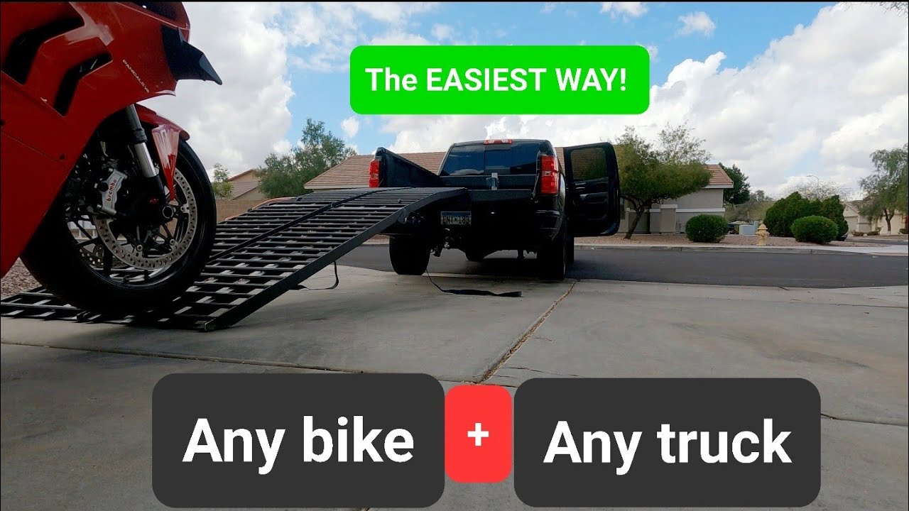 How to load a Motorcycle into a pickup truck